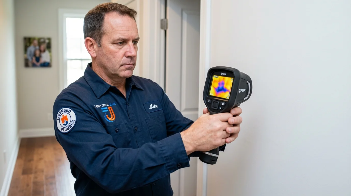 Thermal imaging leak detection by Johns Plumbing LLC in Hearne
